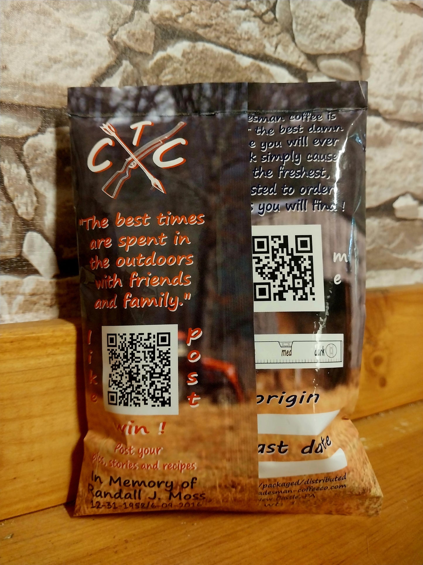 TRADESMAN COFFEE CO. "BUCK IT" COFFEE LABEL FOR A QUICK FIX