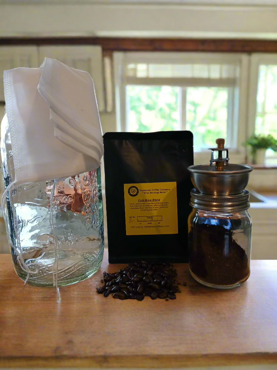 COLD BREW KIT: medium roasted specifically for cold brew concentrate