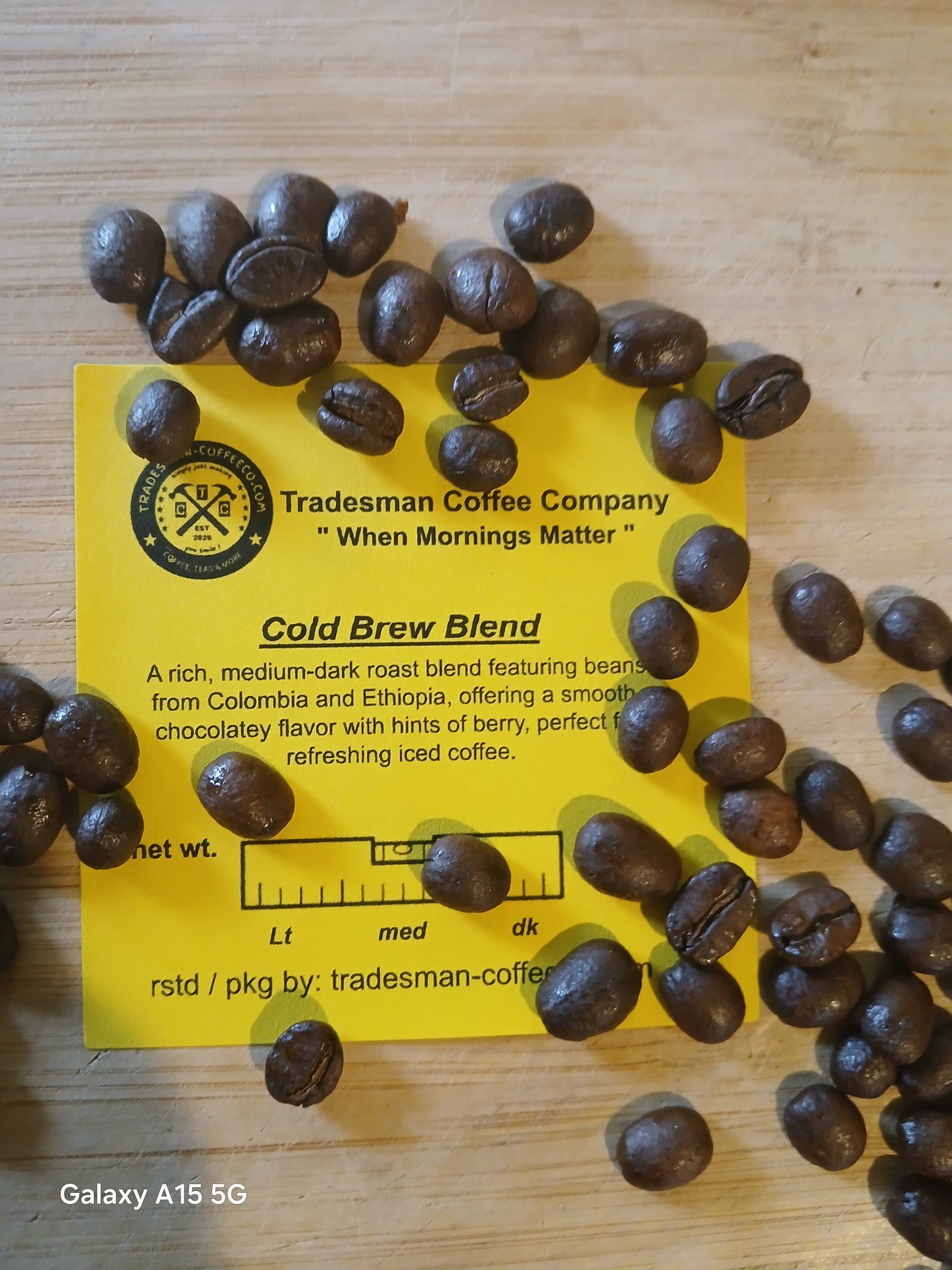 COLD BREW KIT: medium roasted specifically for cold brew concentrate