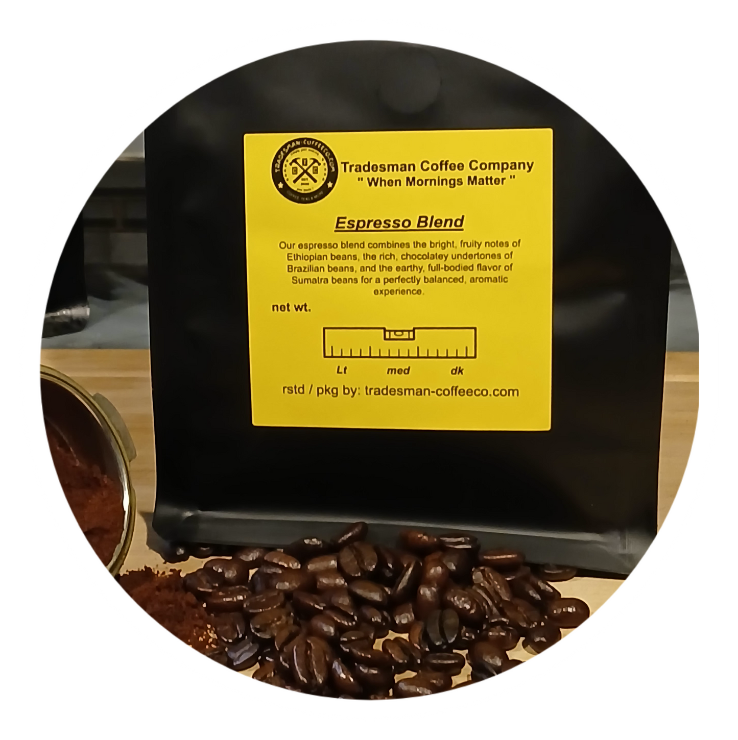 ESPRESSO BLEND: Rich, bold espresso blend, expertly roasted to perfection