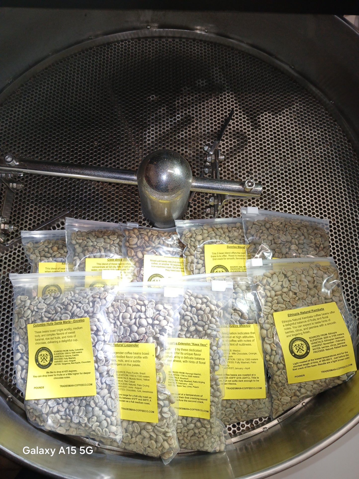 GREEN COFFEE SAMPLE BOX