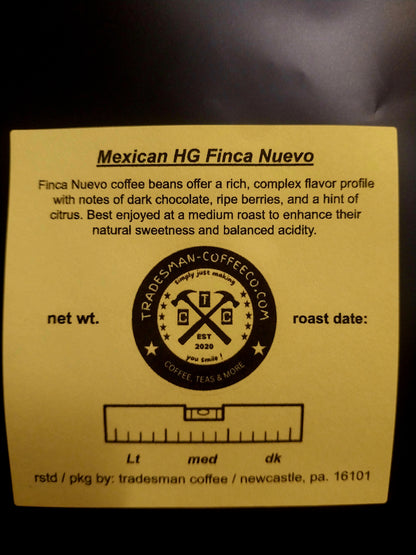 MEXICAN HG: Rich, earthy flavor; nutty notes; smooth finish.